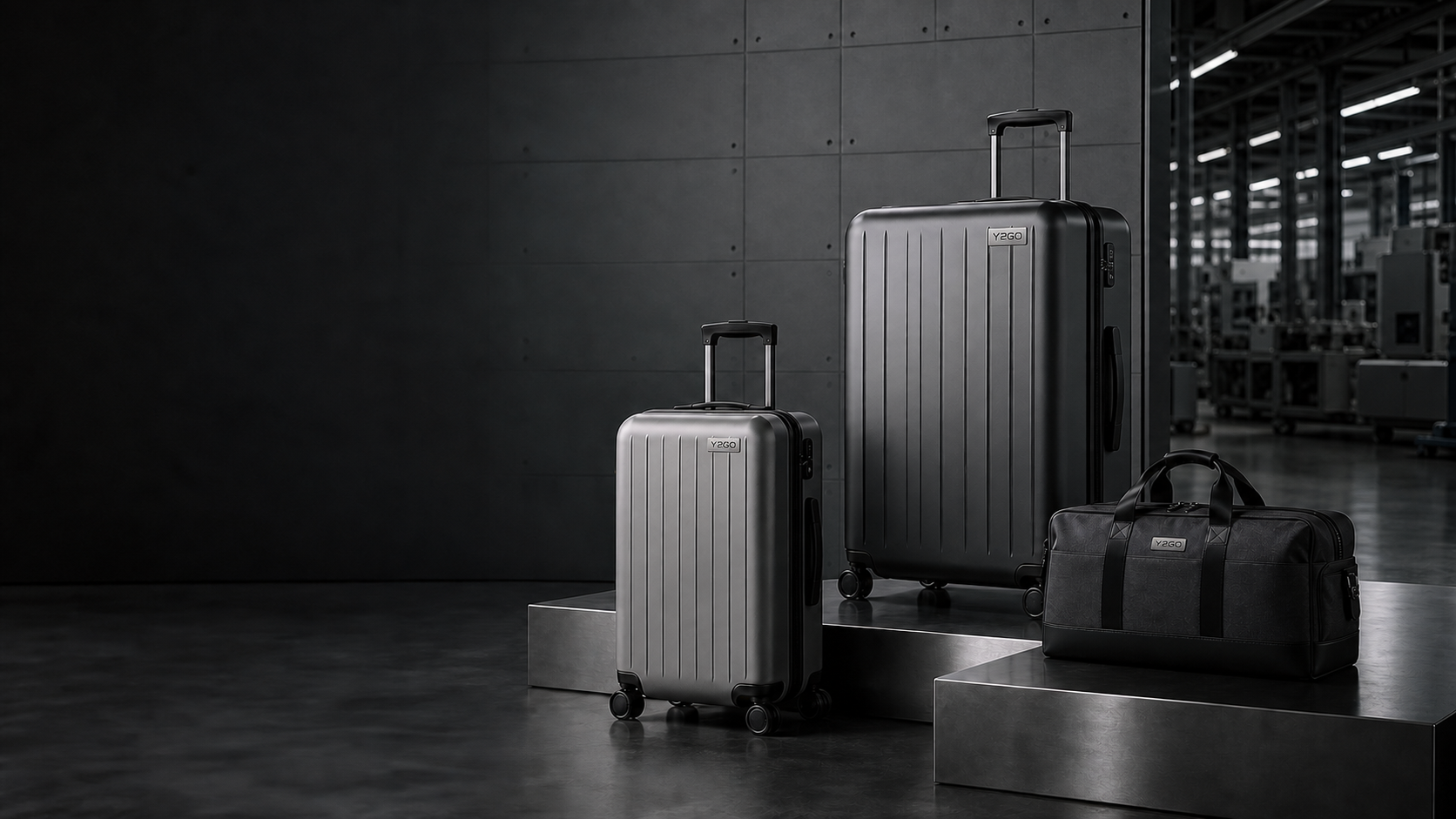 Y2GO branded travel luggage and bags